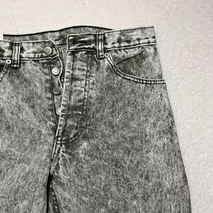 Javolis Jeans Mens 28x30 Gray 919‎ Stonewashed Acid Wash Straight Leg Button Fly
